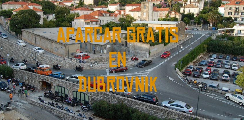 Aparcar gratis en Dubrovnik Croacia